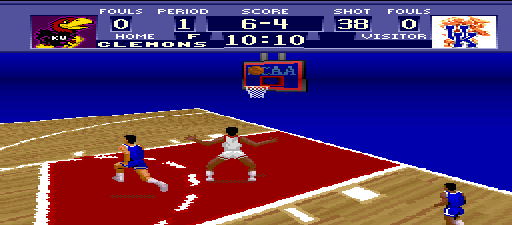 NCAA Basketball (Nintendo Super System) Screenshot 1